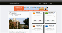 Desktop Screenshot of collegesupplylist.com